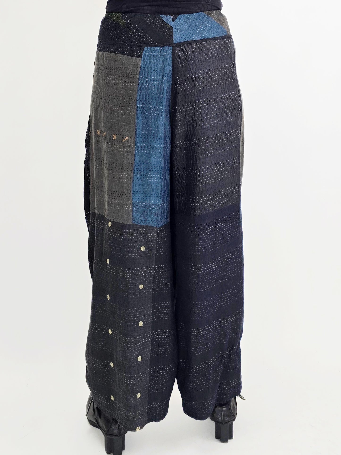 Mieko Mintz- Jaipur Patch Kantha Knee Tuck Pant