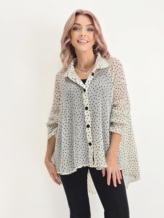 Dress to Kill- Split Back Shirt