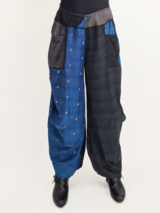 Mieko Mintz- Jaipur Patch Kantha Knee Tuck Pant