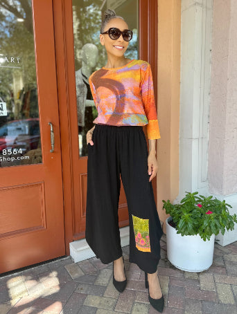 Narenee Designs- Hand-Stitched Cotton Patchwork Lantern Pants