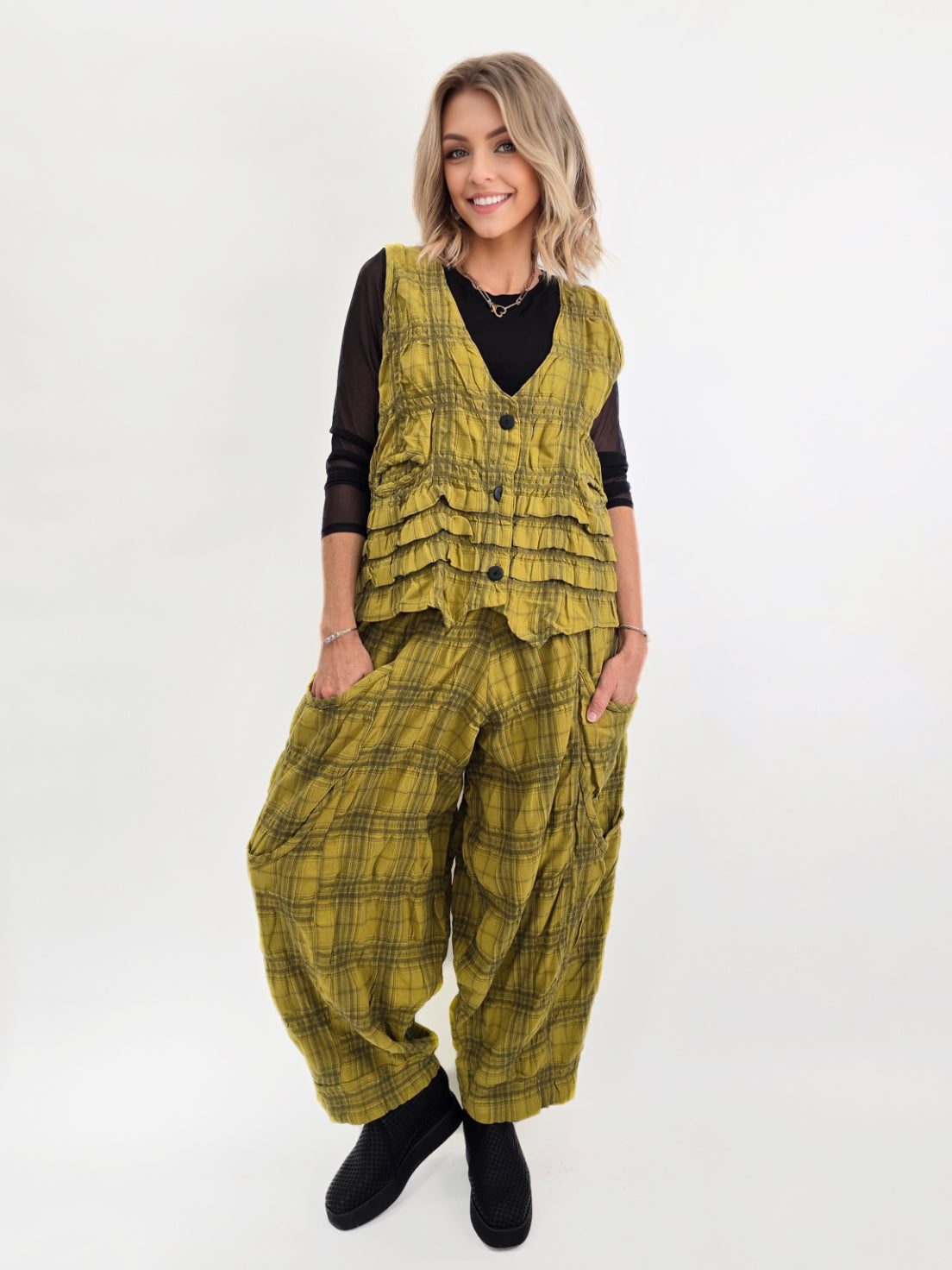 Dress to Kill- Flannel Double Pockets Pant