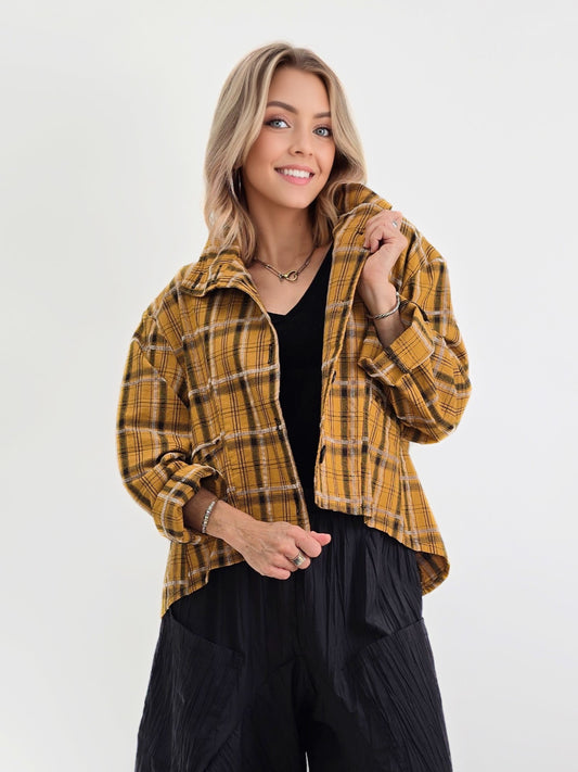 Dress to Kill-  Crop Mock Welt Jacket