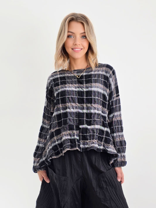 Dress to Kill- Flounce Pullover L/S Top