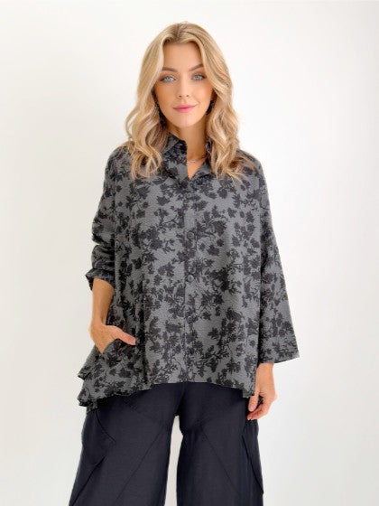 Dress to Kill- Layer Ruffle Back Shirt