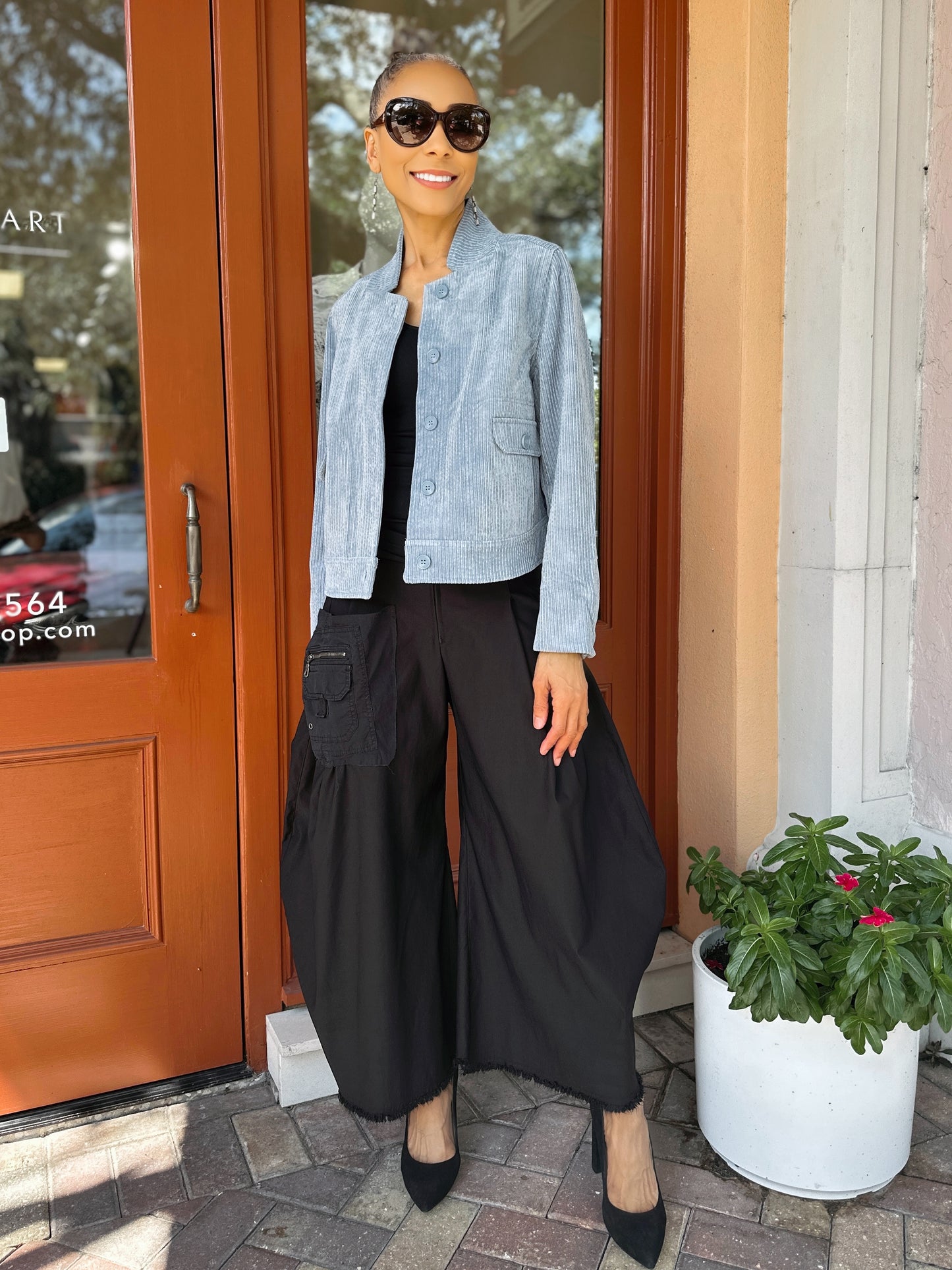 Noen- Powder Blue Corduroy Jacket