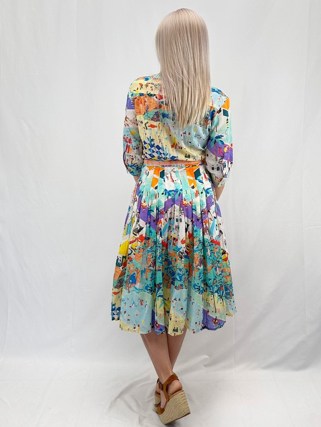Dizzy Lizzy- Mrs. Maisel Dress/ Beach Print