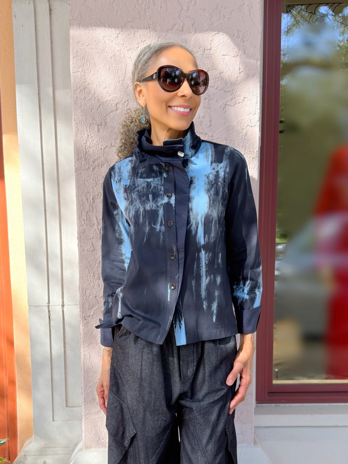 Terra- SJ -Abstract Brushstroke Cotton Jacket