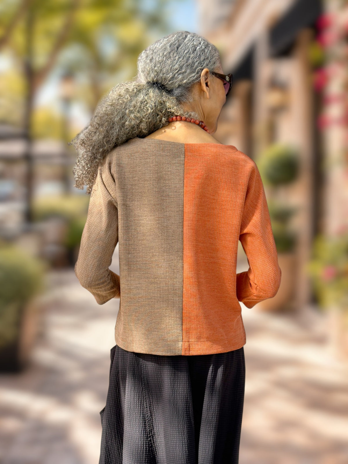 Terra-SJ - Oversize Color Block Top