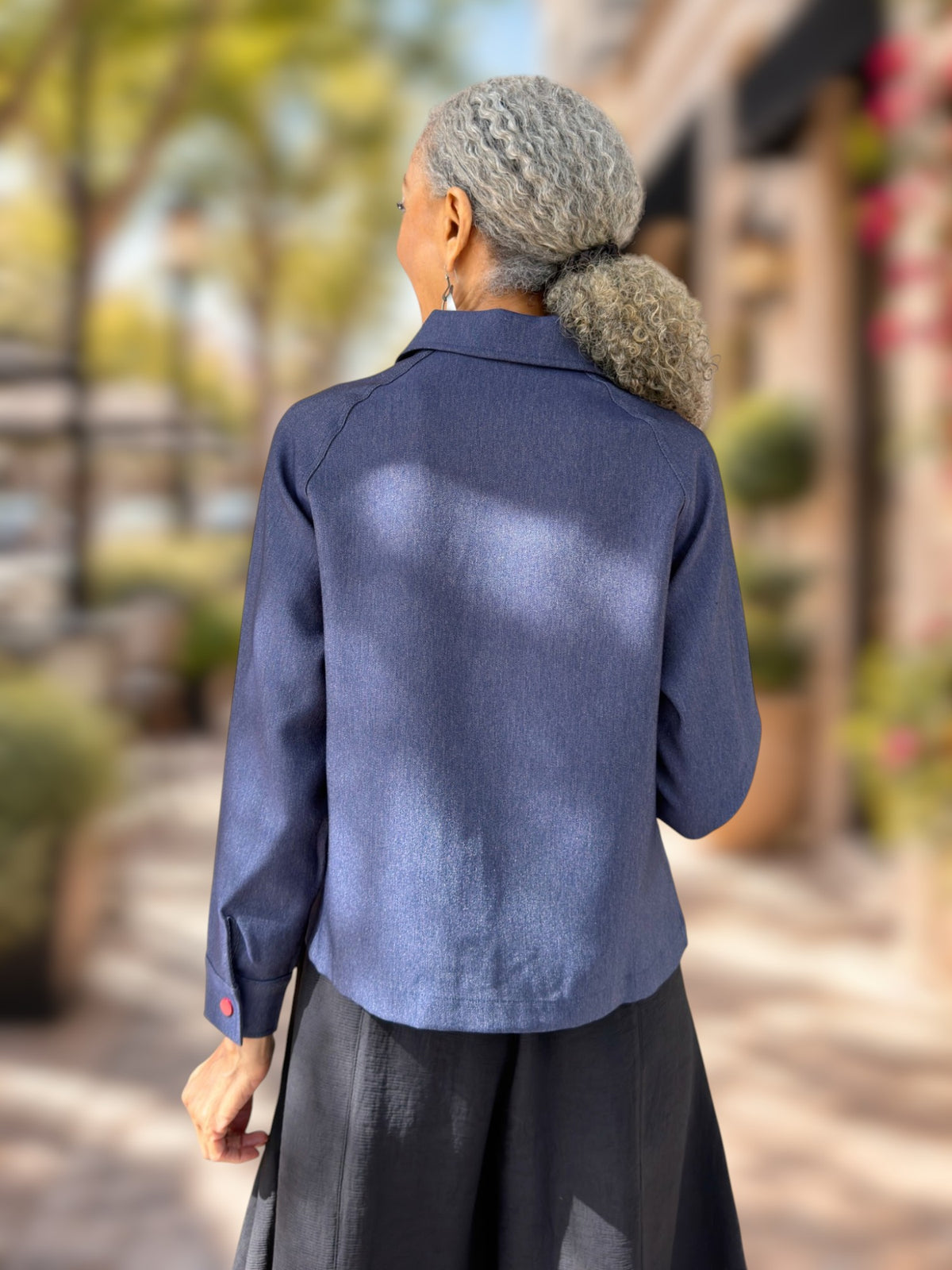 Terra SJ - Contrast Zip Jacket/ Navy