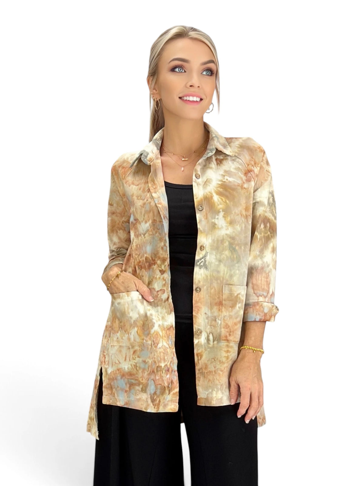 Narenee Designs – Autumn Sand Shirt Jacket
