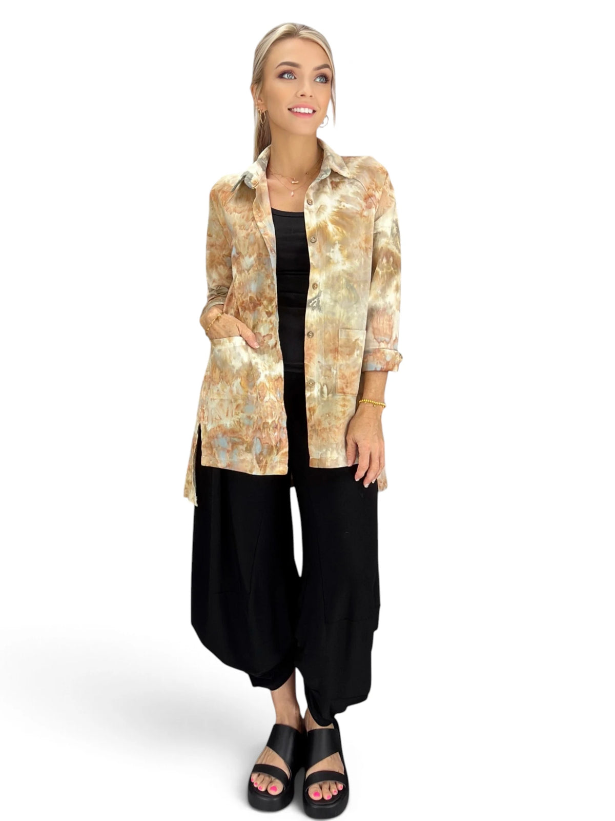 Narenee Designs – Autumn Sand Shirt Jacket