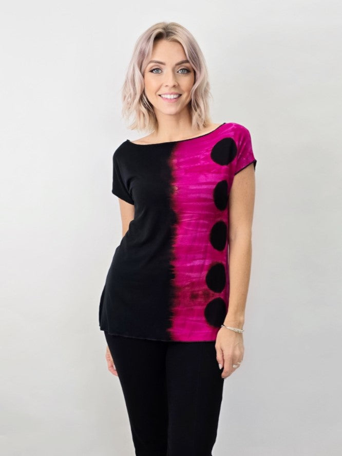 Cloud Candy Clothing - Candy Top in Hot Cherry Eclipse: Medium