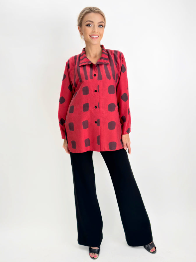 Kay Chapman- Dupioni Silk Issey Shirt