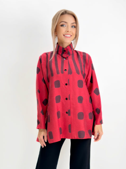 Kay Chapman- Dupioni Silk Issey Shirt