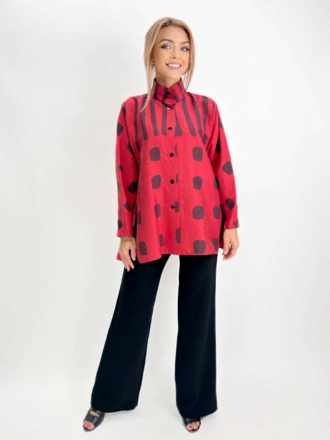 Kay Chapman- Dupioni Silk Issey Shirt