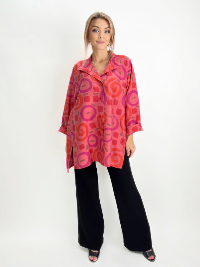 Kay Chapman- Dupioni Silk Issey Shirt