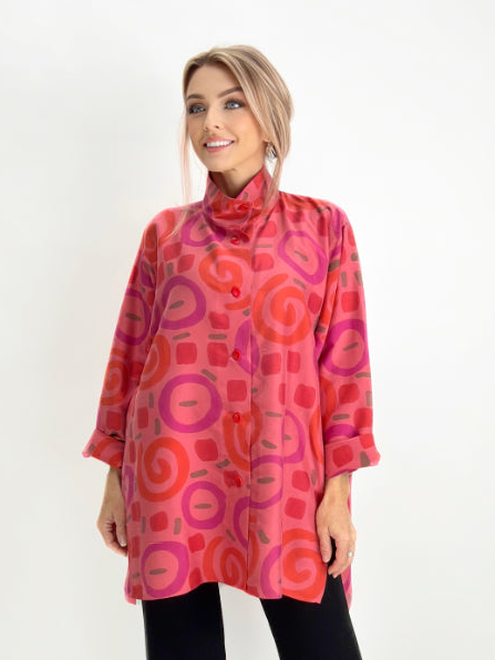 Kay Chapman- Dupioni Silk Issey Shirt