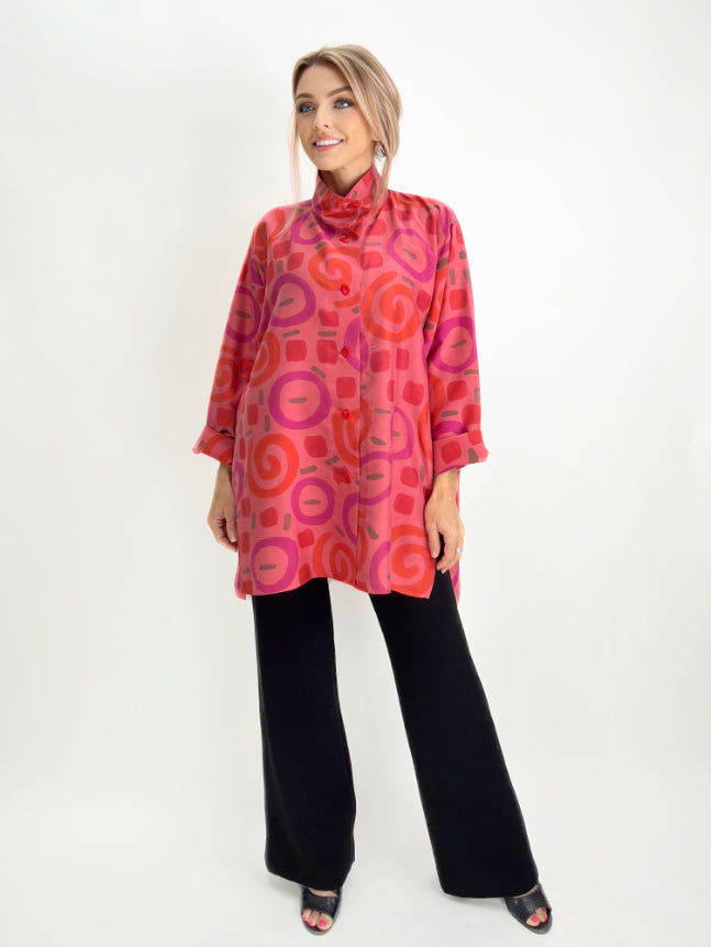 Kay Chapman- Dupioni Silk Issey Shirt