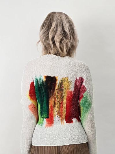 Mia Collection- Painting Color Block Top