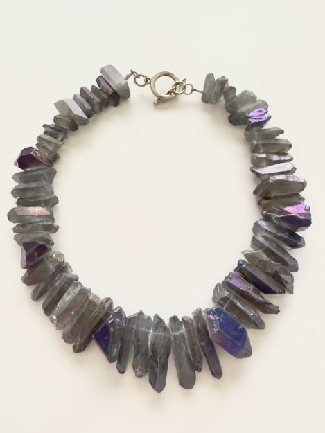 Ellen Ellis Jewelry- Raw Quartz Statement Necklace