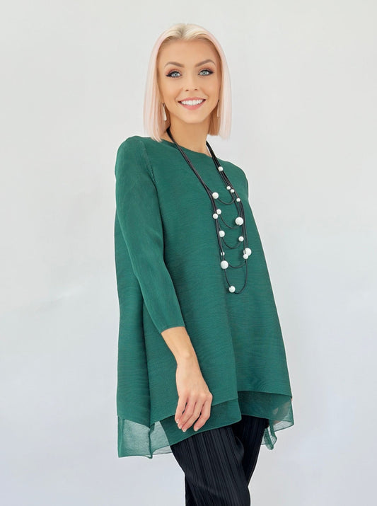 Vanite Couture- Double-layered Tunic Top