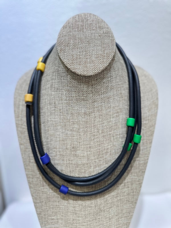 Frank Ideas - Minimalist, rubber + resin necklace EVERYDAY NECKLACE Mix