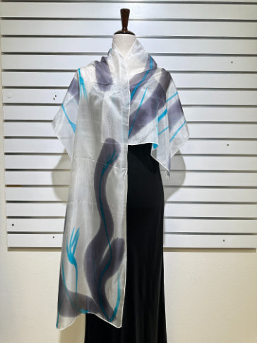 Makanuda - Curvy Line silk scarf