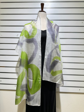 Makanuda - Line silk scarf