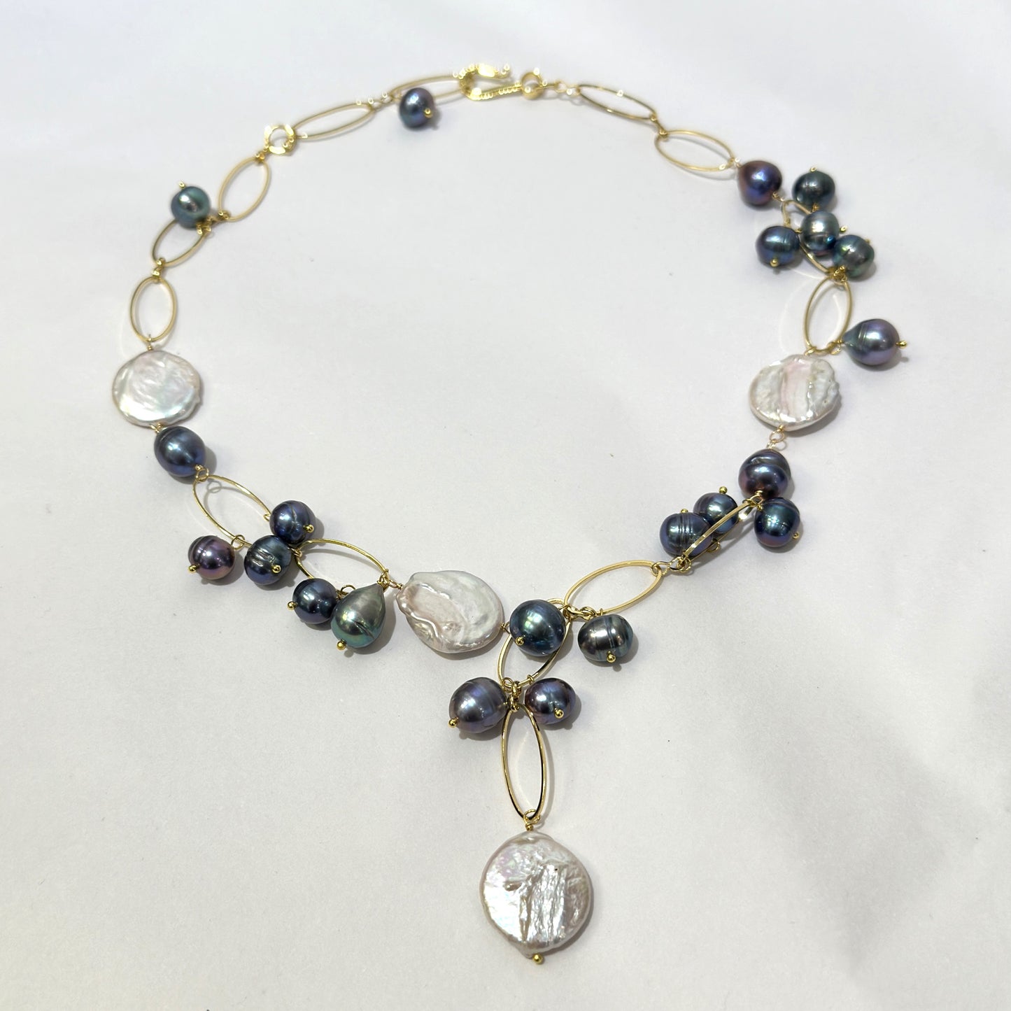 NSerena Jewelry-Freshwater Pearl w/ Gold Chain