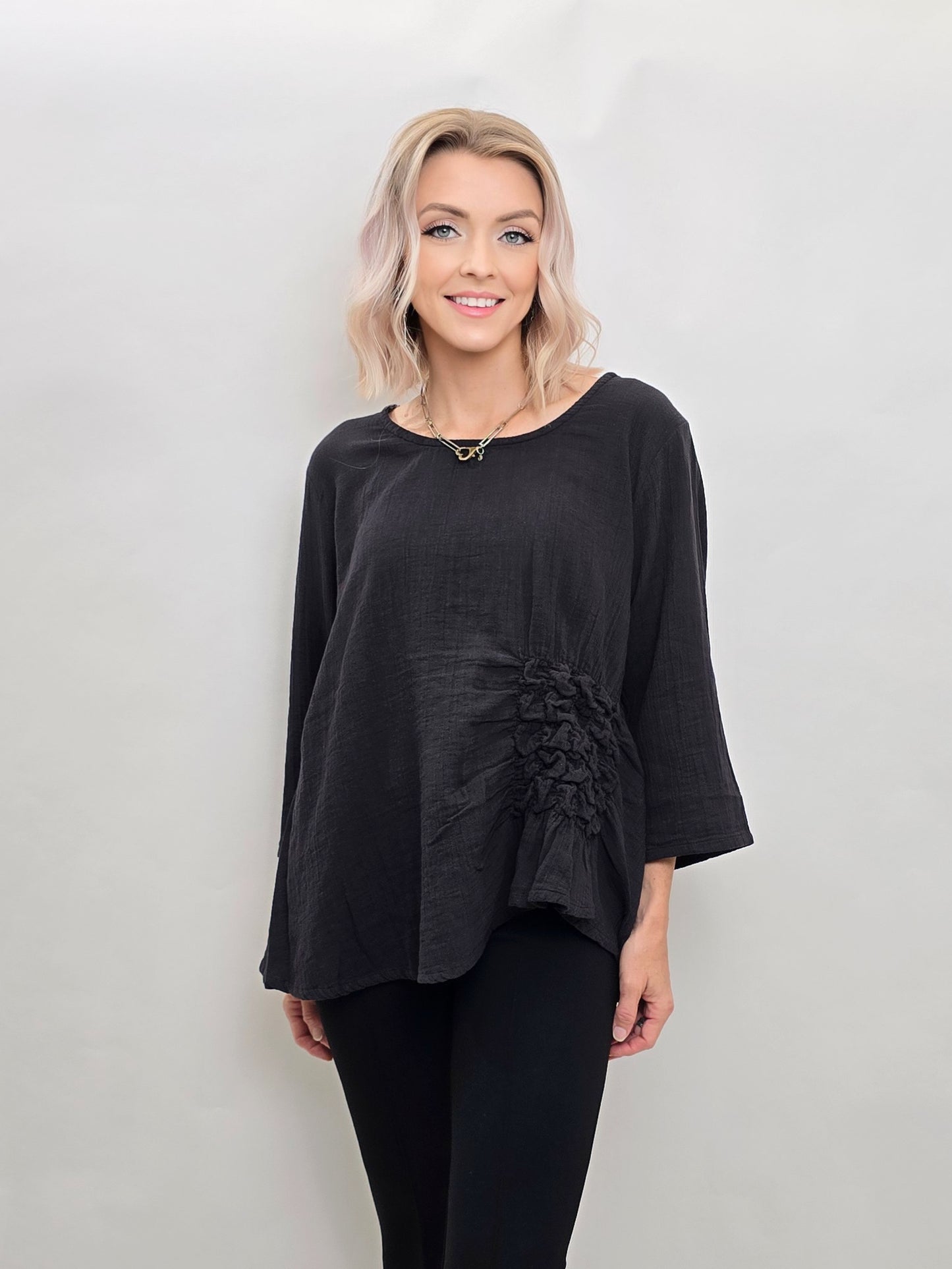 Tulip Clothing - Olga Top in Black