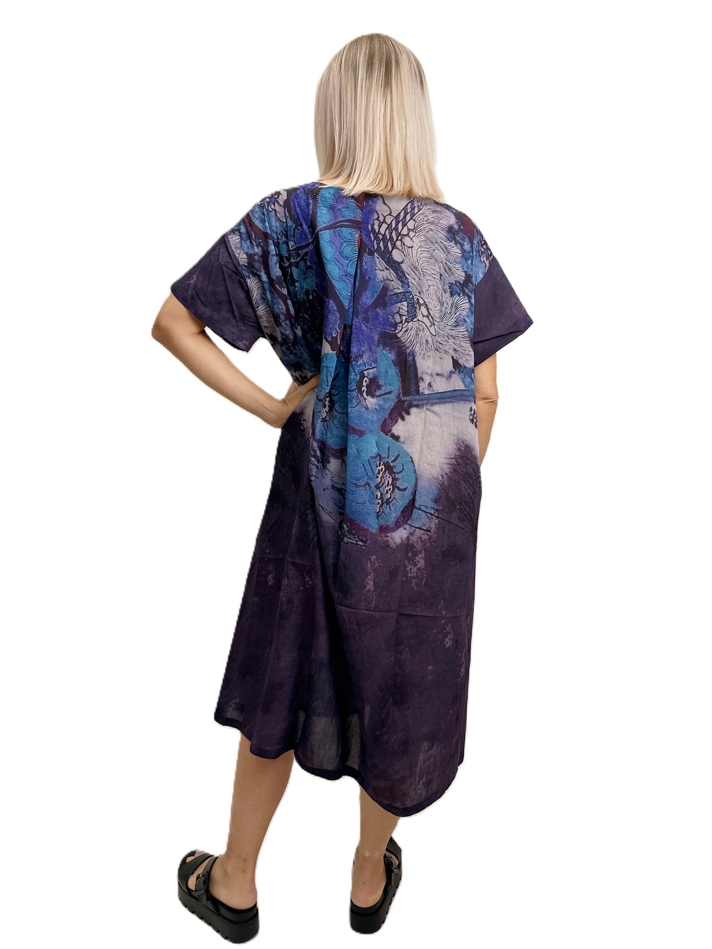 BELLA BLUE - Purple Multi  Colors Dress