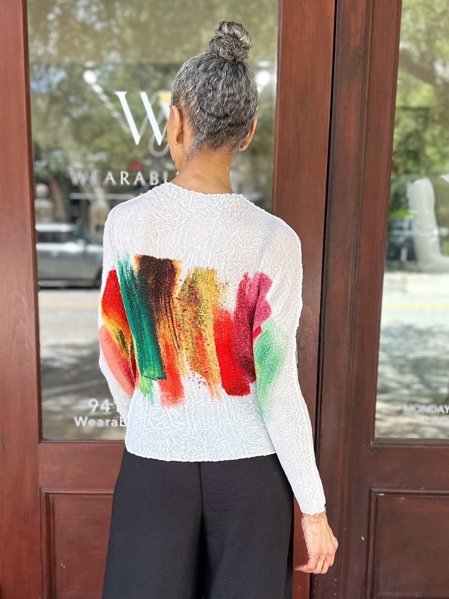 Mia Collection- Painting Color Block Top