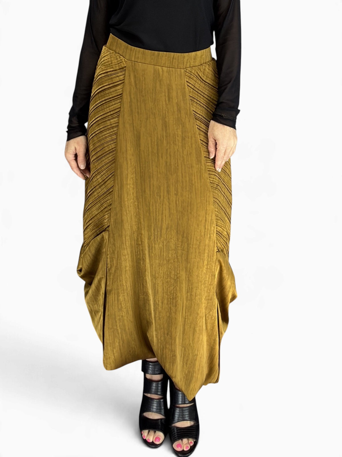 Ozai N Ku- Crinkle Texture Skirt