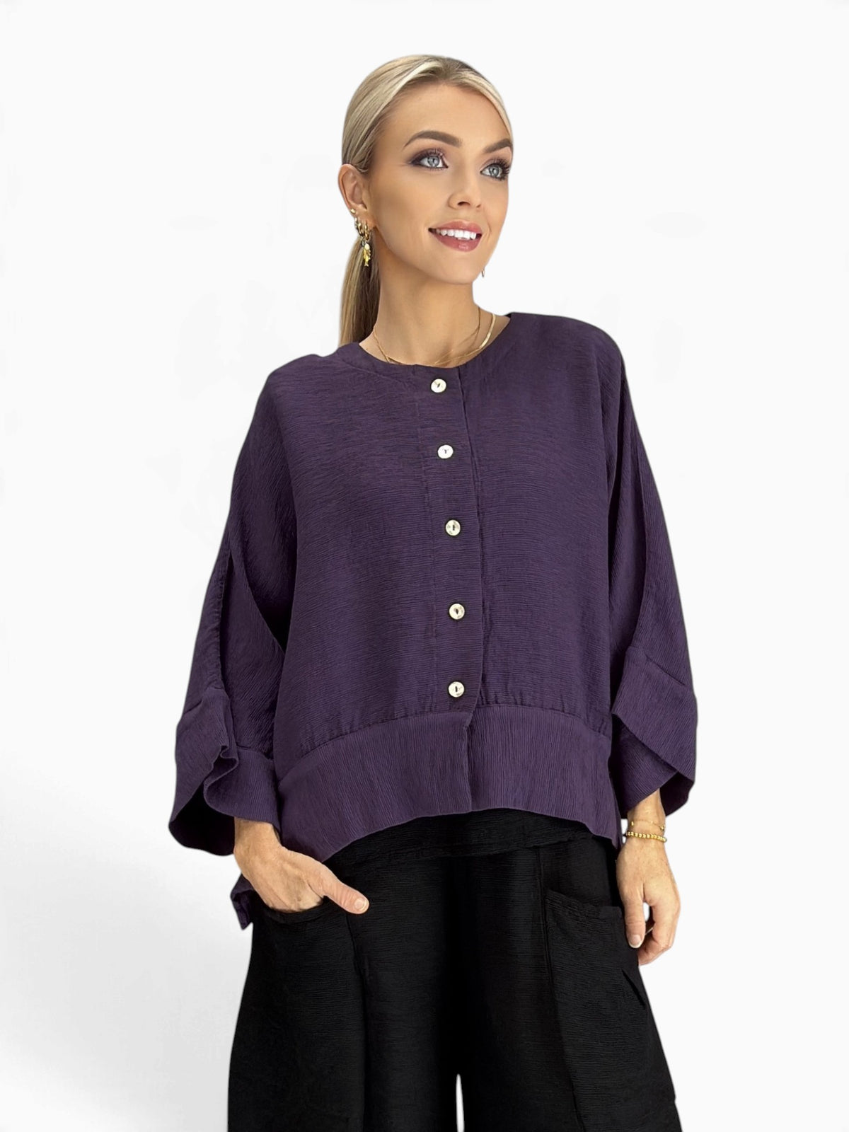 Eleven Stitch- Peplum Jacket/ Top