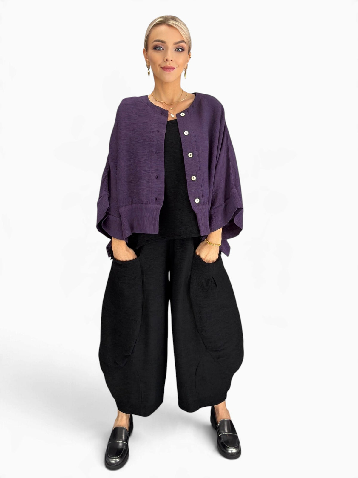 Eleven Stitch- Peplum Jacket/ Top