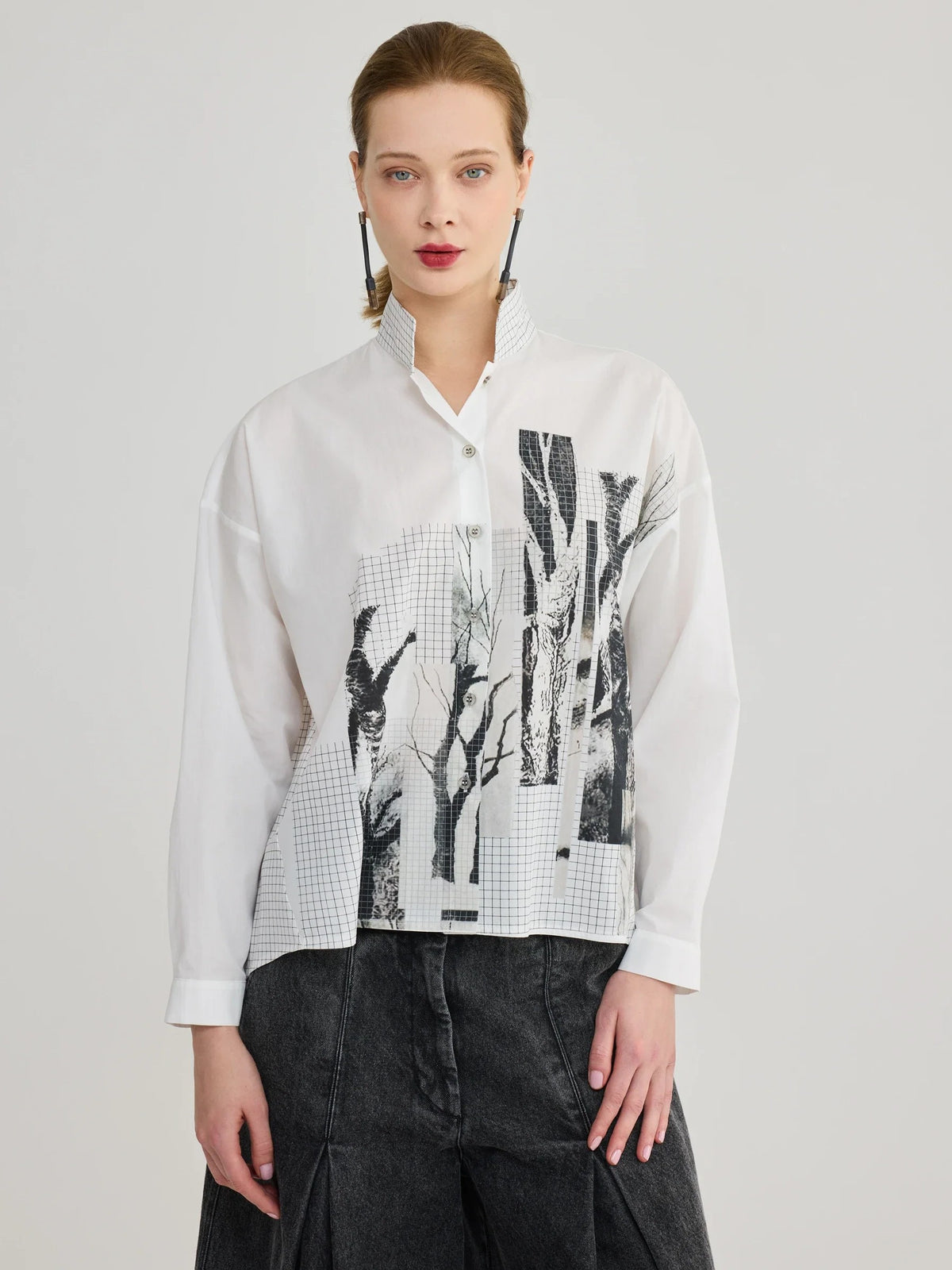 LUUKAA- SHILOH Printed Cotton Shirt