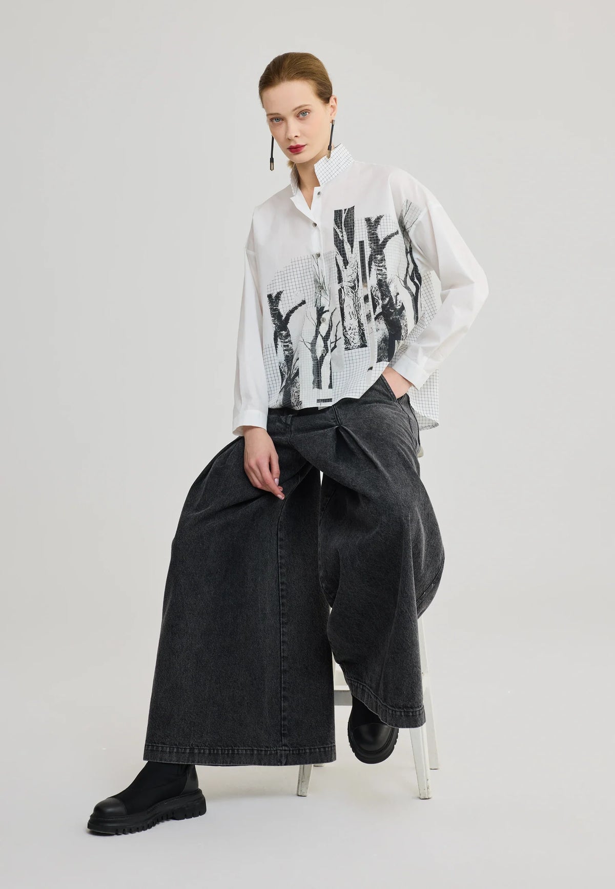 LUUKAA- SHILOH Printed Cotton Shirt