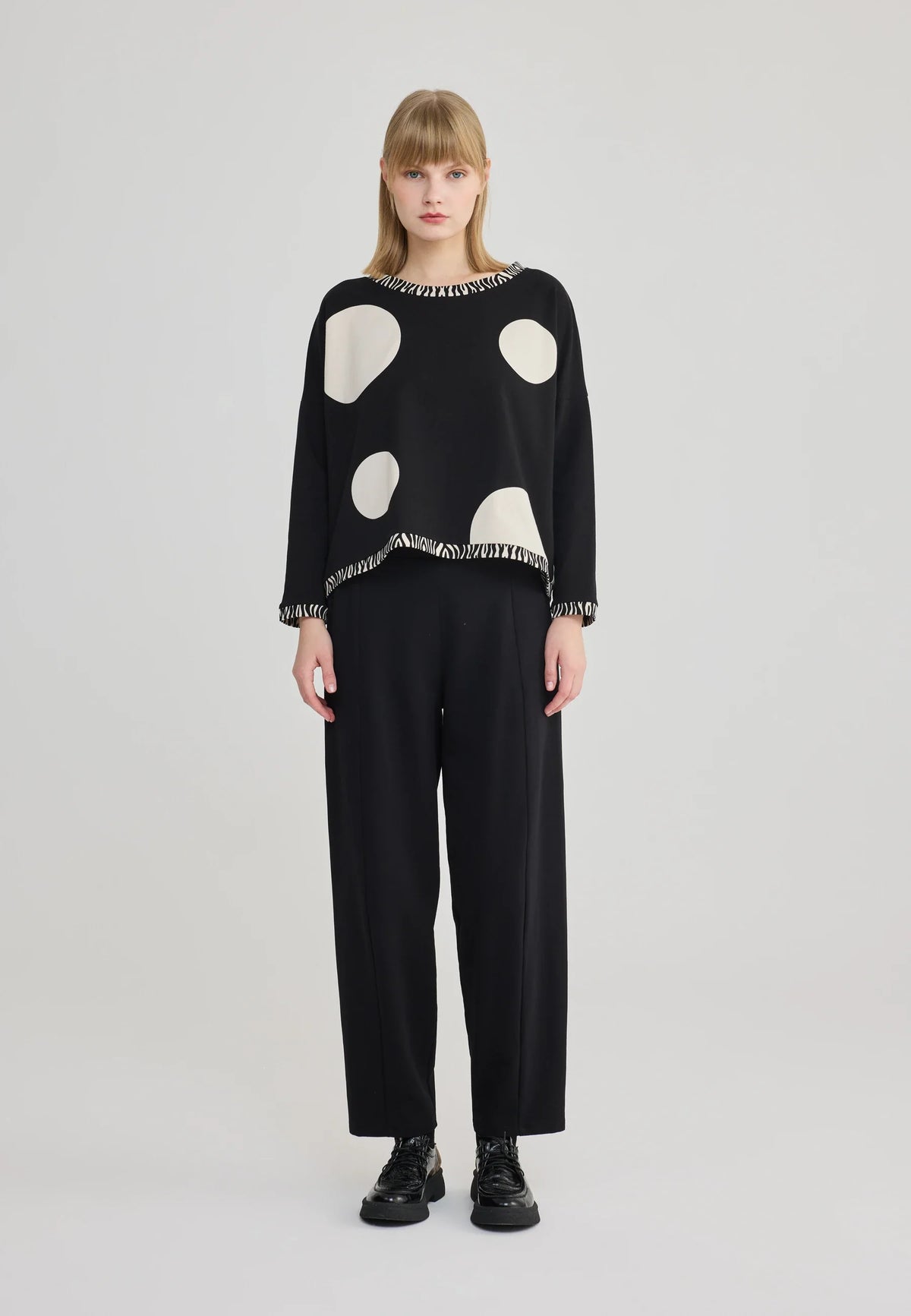 LUUKAA- ASTA Printed Crewneck Top