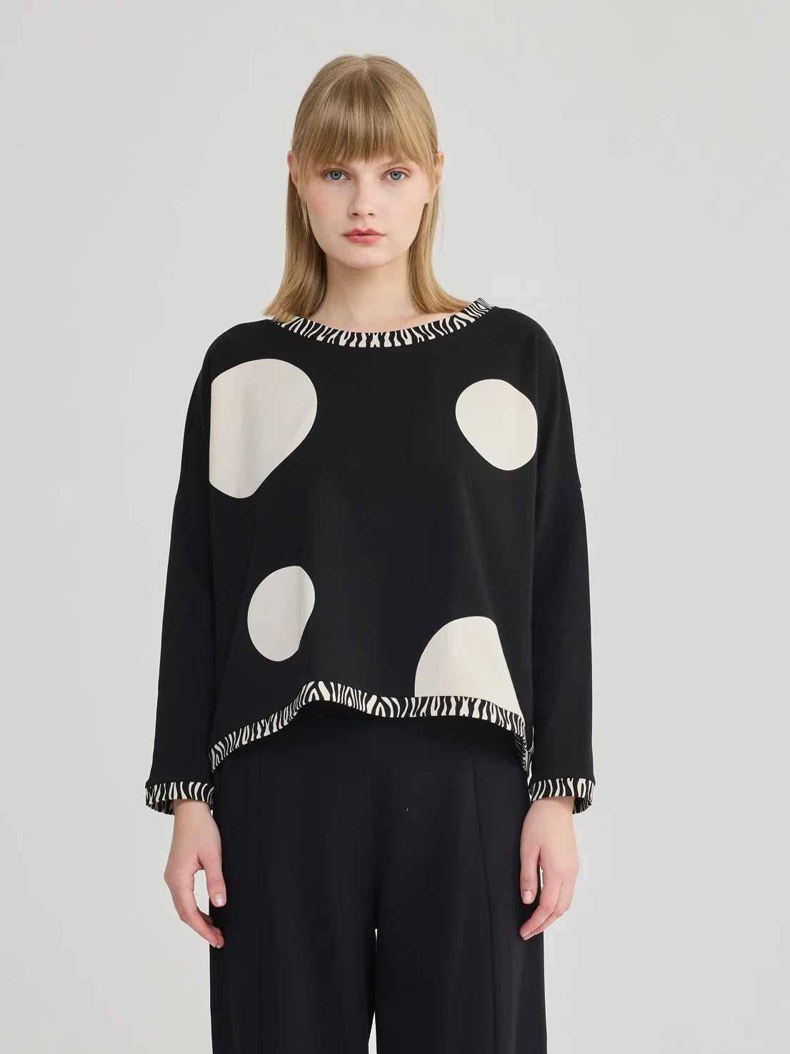 LUUKAA- ASTA Printed Crewneck Top