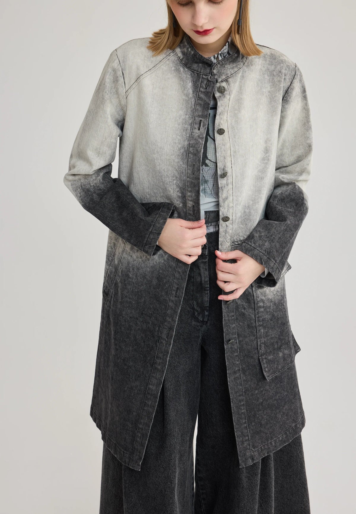 LUUKAA- Piperes Washed Ombre Coat