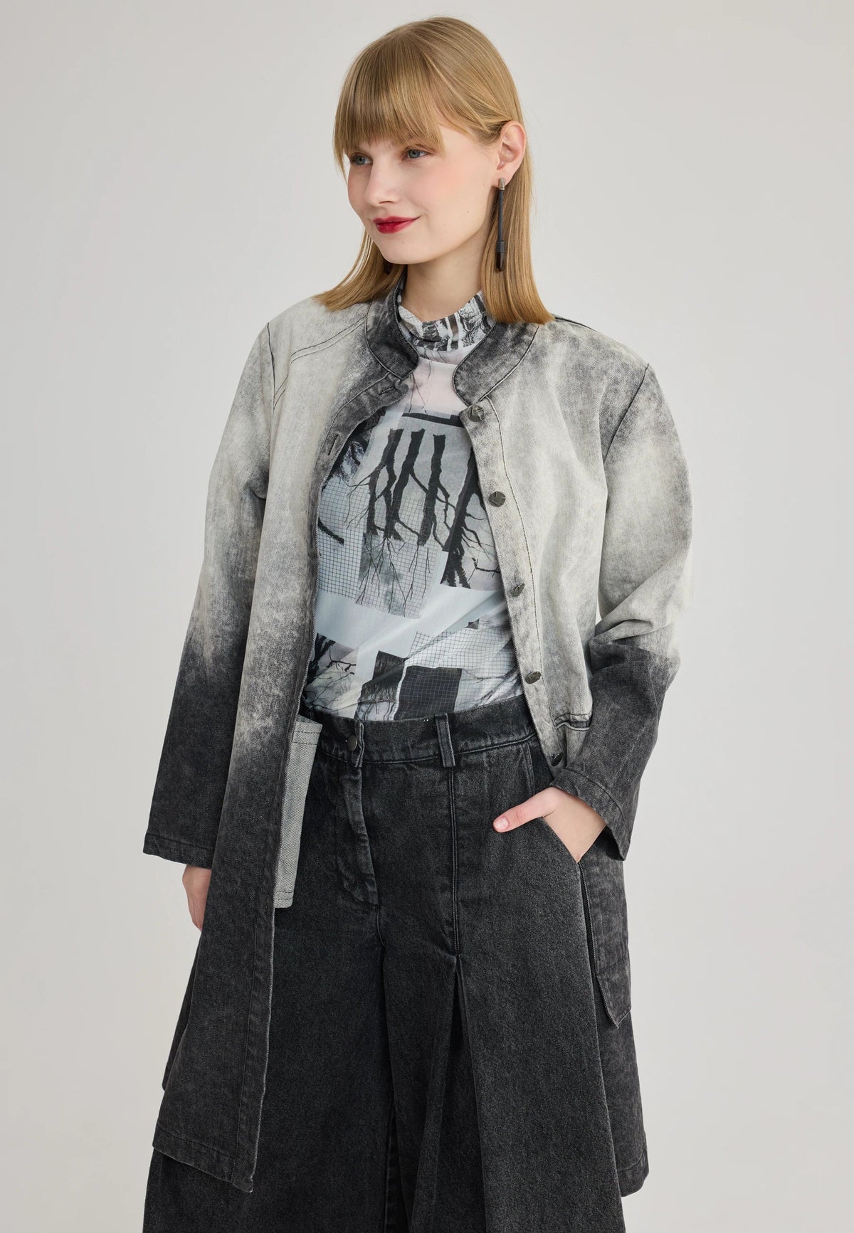 LUUKAA- Piperes Washed Ombre Coat