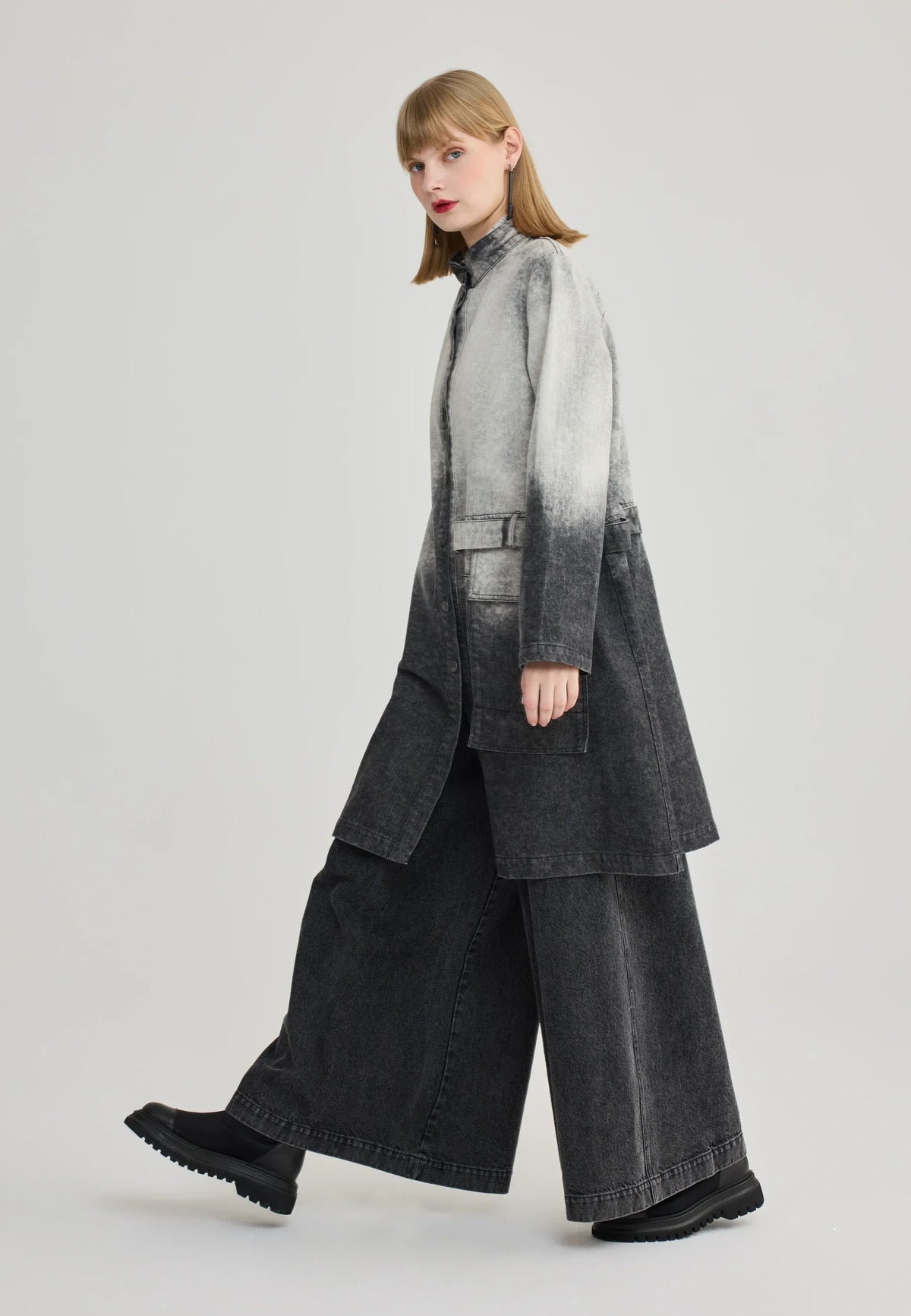 LUUKAA- Piperes Washed Ombre Coat