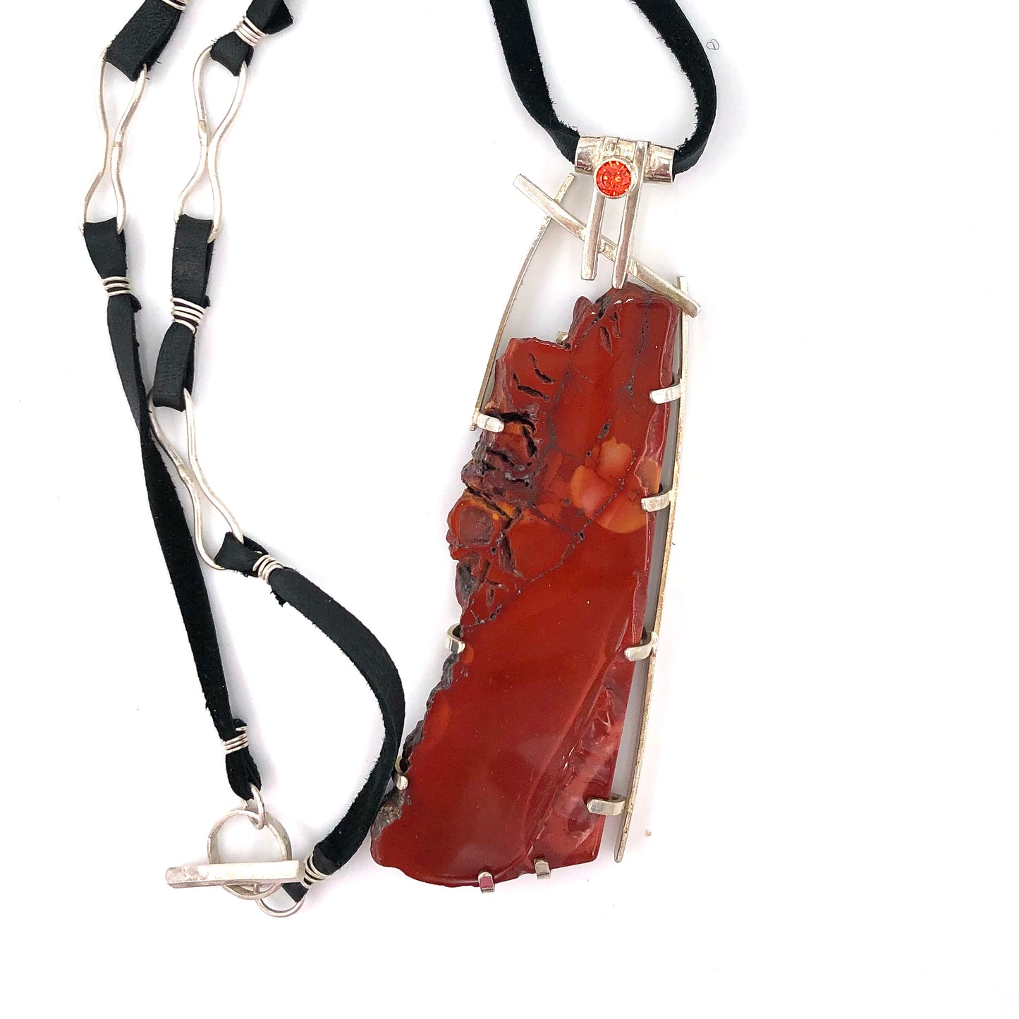Dona Siebler - Petrified Wood Pendant Necklace