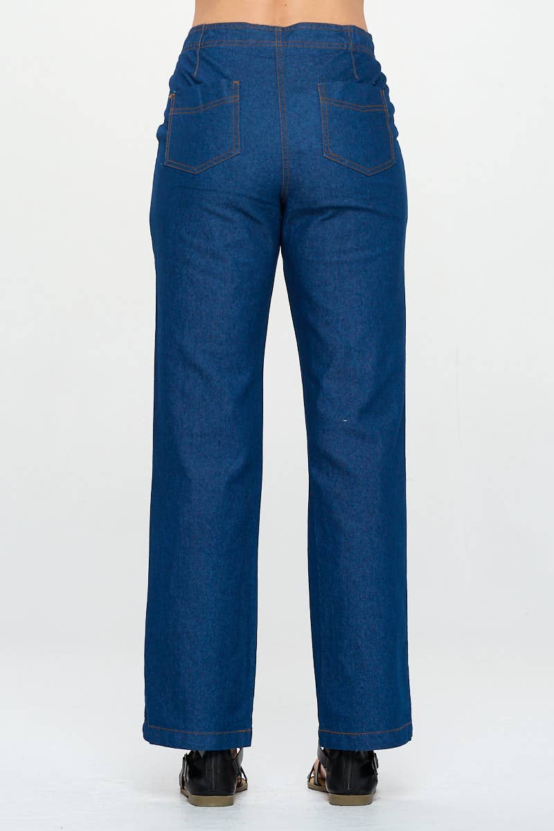 Focus Fashion - Knit Denim Pants