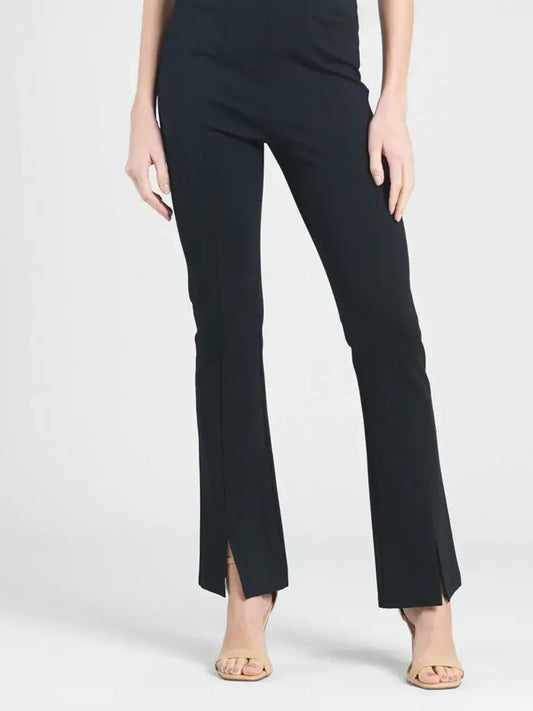 Clara Sunwoo -  Ponte Knit - Kick Front Slit Pant