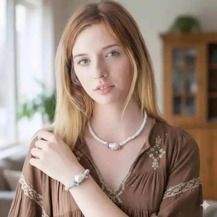 Bijoux Envie Jewelry - Handmade Freshwater Pearl Necklace