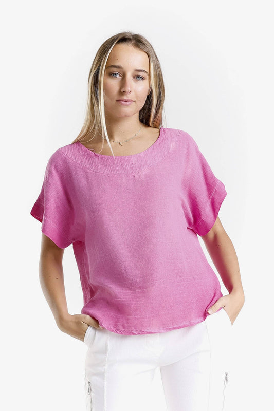 TINA Stephens - Gianna Top/Fuchsia