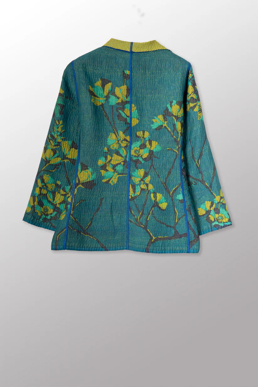 Mieko Mintz- BLOOMING FLOWERS KANTHA SHORT JACKET
