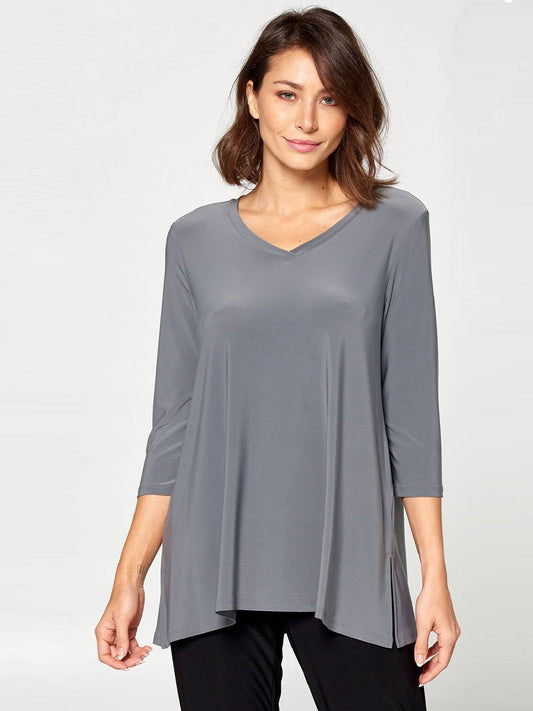 Focus by JJ - Basic V-Neck Tunic