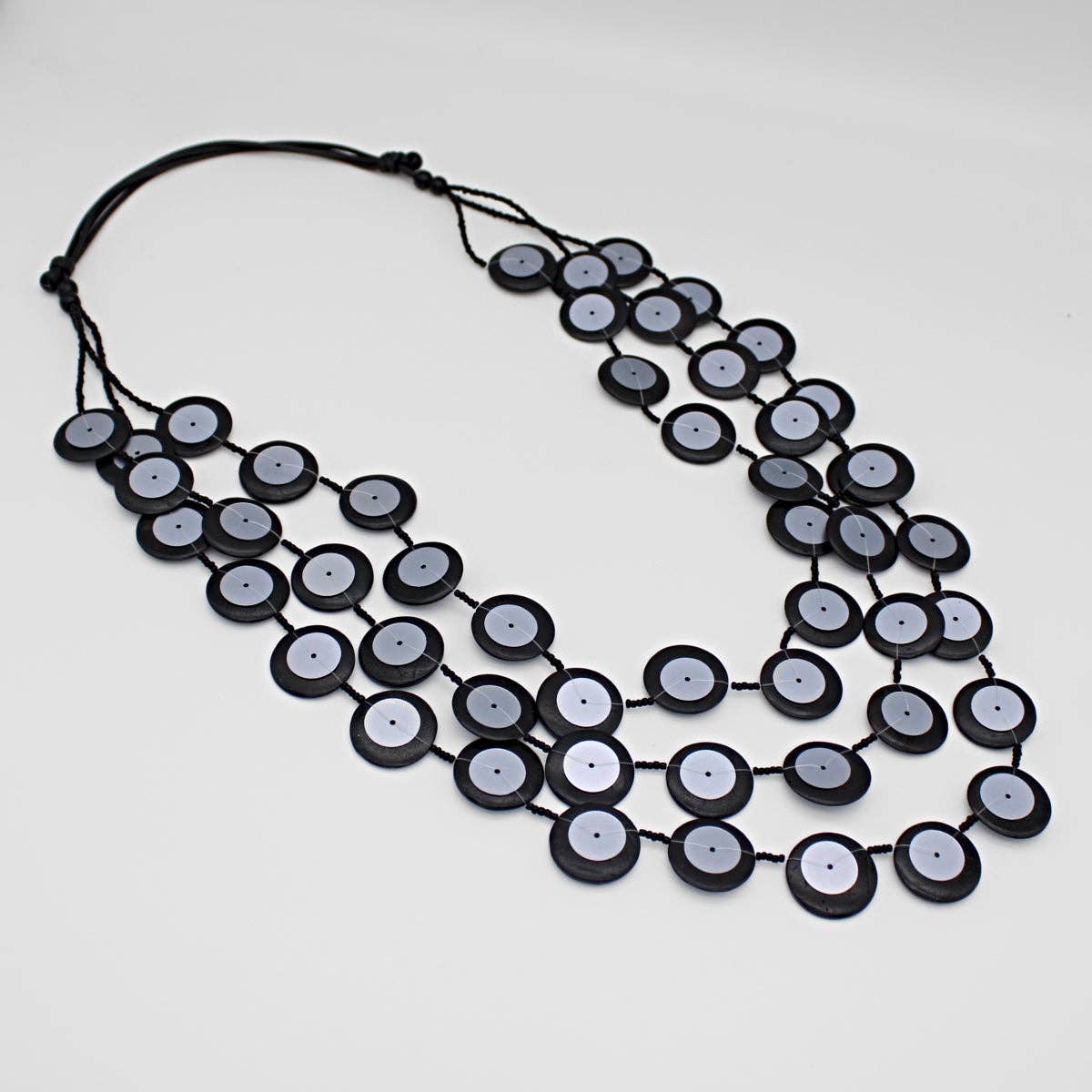 Sylca Designs - Black Iridescent Arabella Statement Necklace